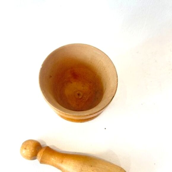 Vintage French Mortar and Pestle Wooden - Picture 6 of 6